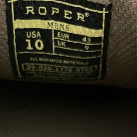 NEW Ropers High Country Cruiser Canvas Shoes Mens Size 10 - Picture 7 of 9